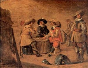 Officers Playing Cards by Pieter Codde