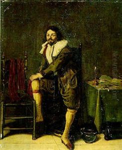 Portrait Of A Man Sitting In An Interior Portrait Of A Man Sitting In An Interior