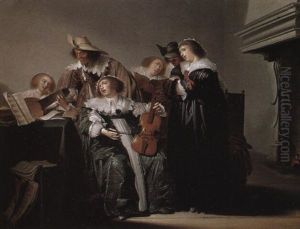 Elegant Company Making Music