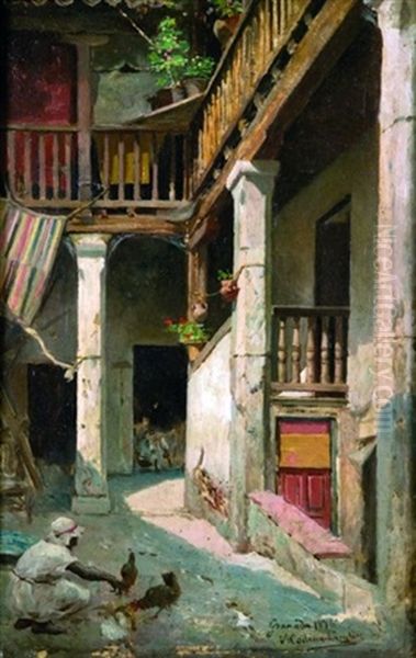 L'arriere-cour Du Palais - view 1