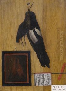 Zwei Quodlibet Mit Toten Singvogeln Und Utensilien by Johann Michael Codomann