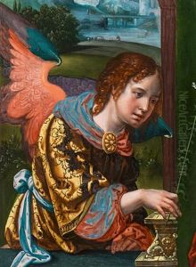 The Archangel Gabriel by Pieter Ii Coecke Van Aelst