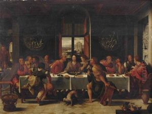 The Last Supper by Pieter Ii Coecke Van Aelst