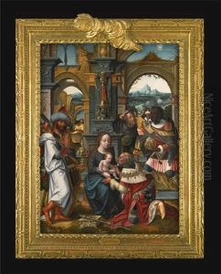 The Adoration Of The Magi by Pieter Ii Coecke Van Aelst