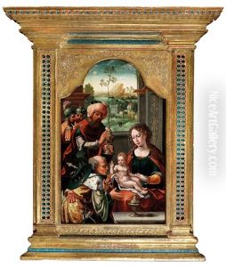 The Adoration Of The Magi by Pieter Ii Coecke Van Aelst