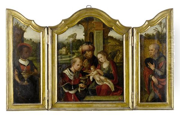The Adoration Of The Magi (triptych) - view 1