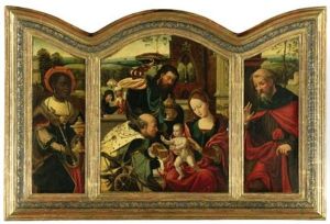 Adoration Of The Magi (triptych, Various Sizes)