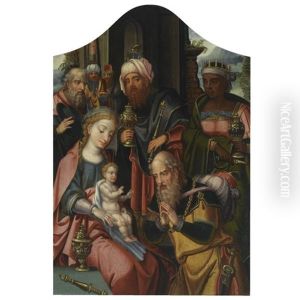 The Adoration Of The Magi by Pieter Ii Coecke Van Aelst