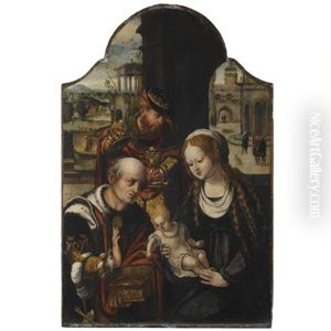 The Adoration Of The Magi by Pieter Ii Coecke Van Aelst