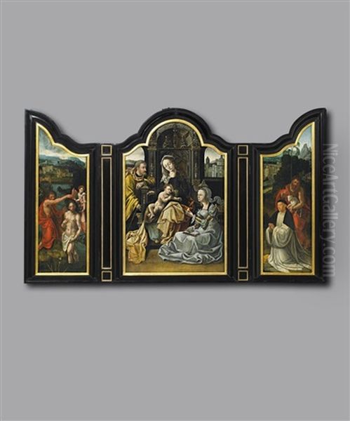 Altar Mit Der Heiligen Familie (triptych) - view 1