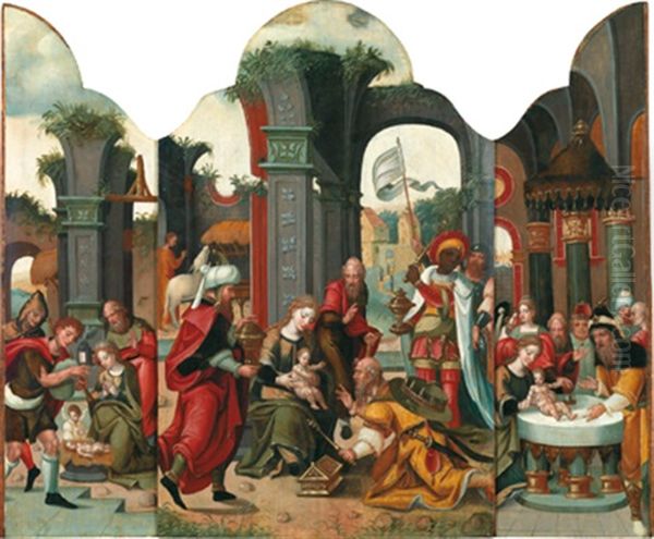 Die Anbetung Der Hirten (+ Die Anbetung Der Konige, Die Darstellung Im Tempel; Triptych) - view 1