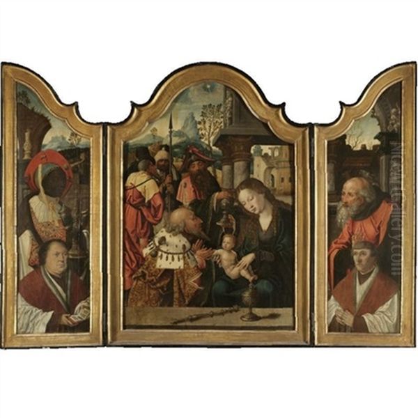 The Adoration Of The Magi (triptych) - view 1
