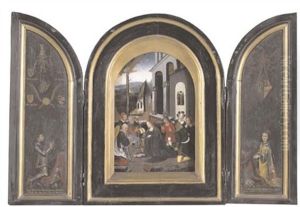 L'adoration Des Bergers Et Un Couple De Donateurs (triptych) L'adoration Des Bergers Et Un Couple De Donateurs (triptych)