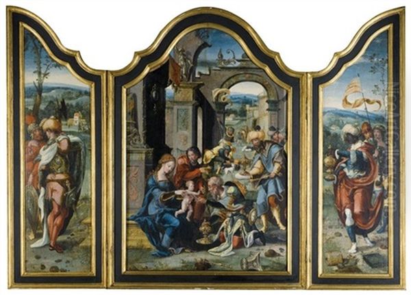 The Adoration Of The Magi (triptych) - view 1