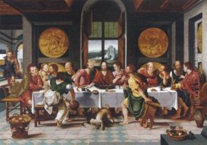 The Last Supper by Pieter Ii Coecke Van Aelst