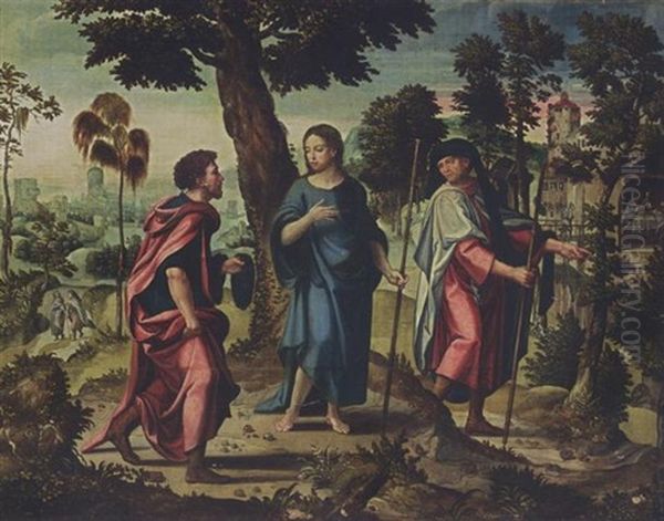 Christ And His Disciples On Their Way To Emmaus - view 1