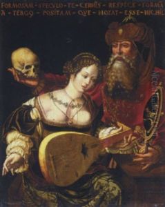 An Allegory Of The Transience Of Earthly Beauty by Pieter Ii Coecke Van Aelst