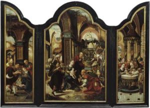 Die Anbetung Der Heiligen Drei Konige by Pieter Ii Coecke Van Aelst