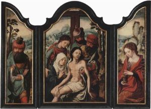 The Deposition Of Christ, Joseph Of Arimathea And Mary Magdalene by Pieter Ii Coecke Van Aelst
