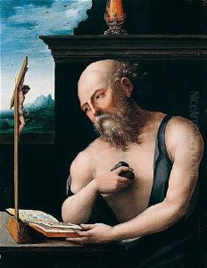 Saint Jerome by Pieter Ii Coecke Van Aelst