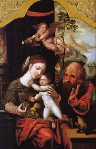 Die Heilige Familie by Pieter Ii Coecke Van Aelst