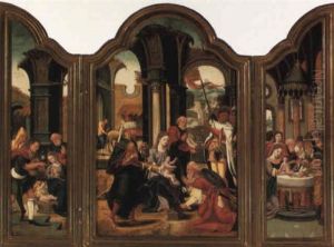 The Adoration Of The Magi by Pieter Ii Coecke Van Aelst