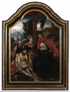 La Deploration Sur Le Corps Du Christ Mort by Pieter Ii Coecke Van Aelst
