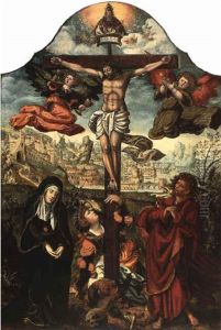 La Crucifixion by Pieter Ii Coecke Van Aelst
