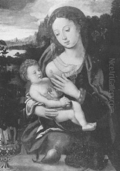 Madonna And Child In A Landscape - view 1