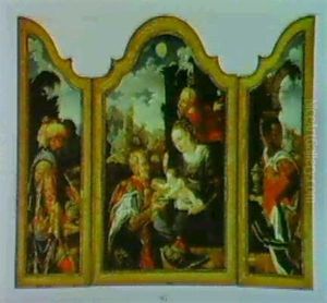 The Adoration Of The Magi by Pieter Ii Coecke Van Aelst