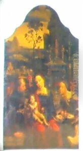 The Holy Family by Pieter Ii Coecke Van Aelst