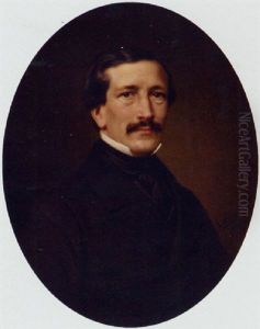Portrait Of Arsene Gustave Bellanger, Wearing A Dark Suit