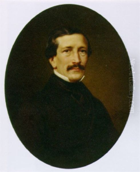 Portrait Of Arsene Gustave Bellanger Wearing A Dark Suit - view 1
