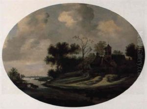 Dorf An Einem Flus by Jan Coelenbier