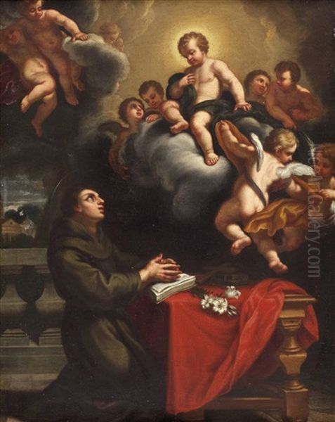 Das Jesuskind Erscheint Dem Hl. Antonius Von Padua - view 1