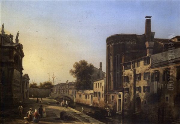 Rio Della Salute Con La Chiesa Della Salute E L"abbazia Di San Gregoria - view 1