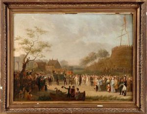 Joyeuse Entree De Willem Ier A Gand En 1829 by Constantinus-Fidelio Coene