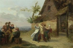 Tanzende Gesellschaft by Constantinus-Fidelio Coene