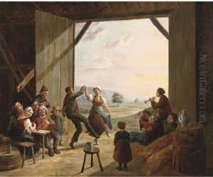 The Barn Dance by Constantinus-Fidelio Coene