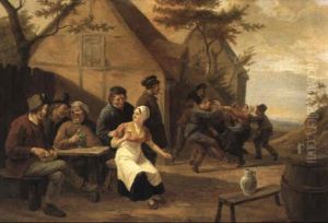 Kermesse Flamande by Constantinus-Fidelio Coene
