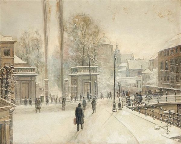 Mechlin City View In Winter - view 1