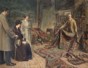 The Carpet Merchant by Jean Baptiste Coene