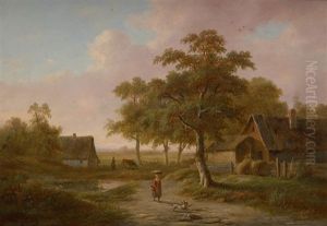 Depart Pour Le Marche by Jean Baptiste Coene