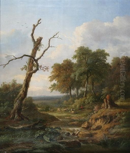 Berger Dans Un Paysage - view 1