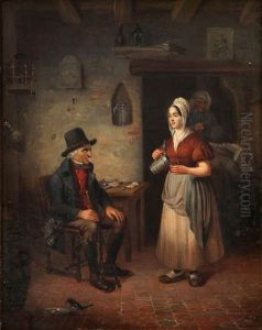 Herbergtafereel by Jean Henri de Coene