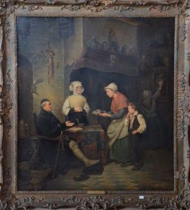 Tableau Romantique by Jean Henri de Coene