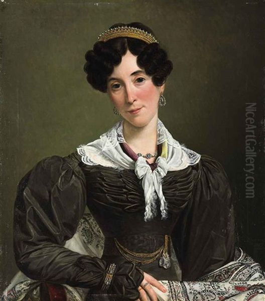 Portrait Of Victoire Du Bois, Wife Of Felix Eloy - view 1