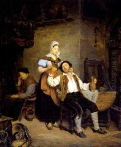De Geliefden by Jean Henri de Coene
