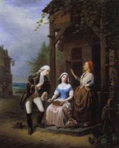 Het Aanzoek by Jean Henri de Coene