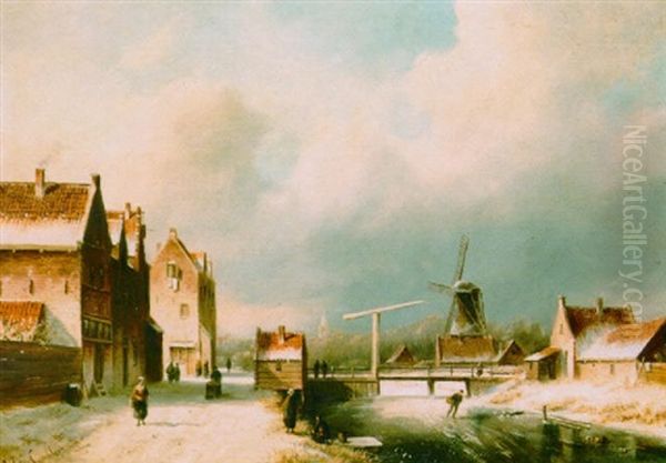 A Wintry Town - view 1